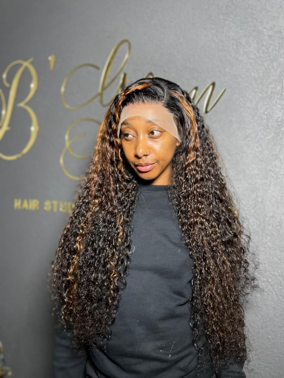 Dark Piano 30” Frontal Wig Deep Weave