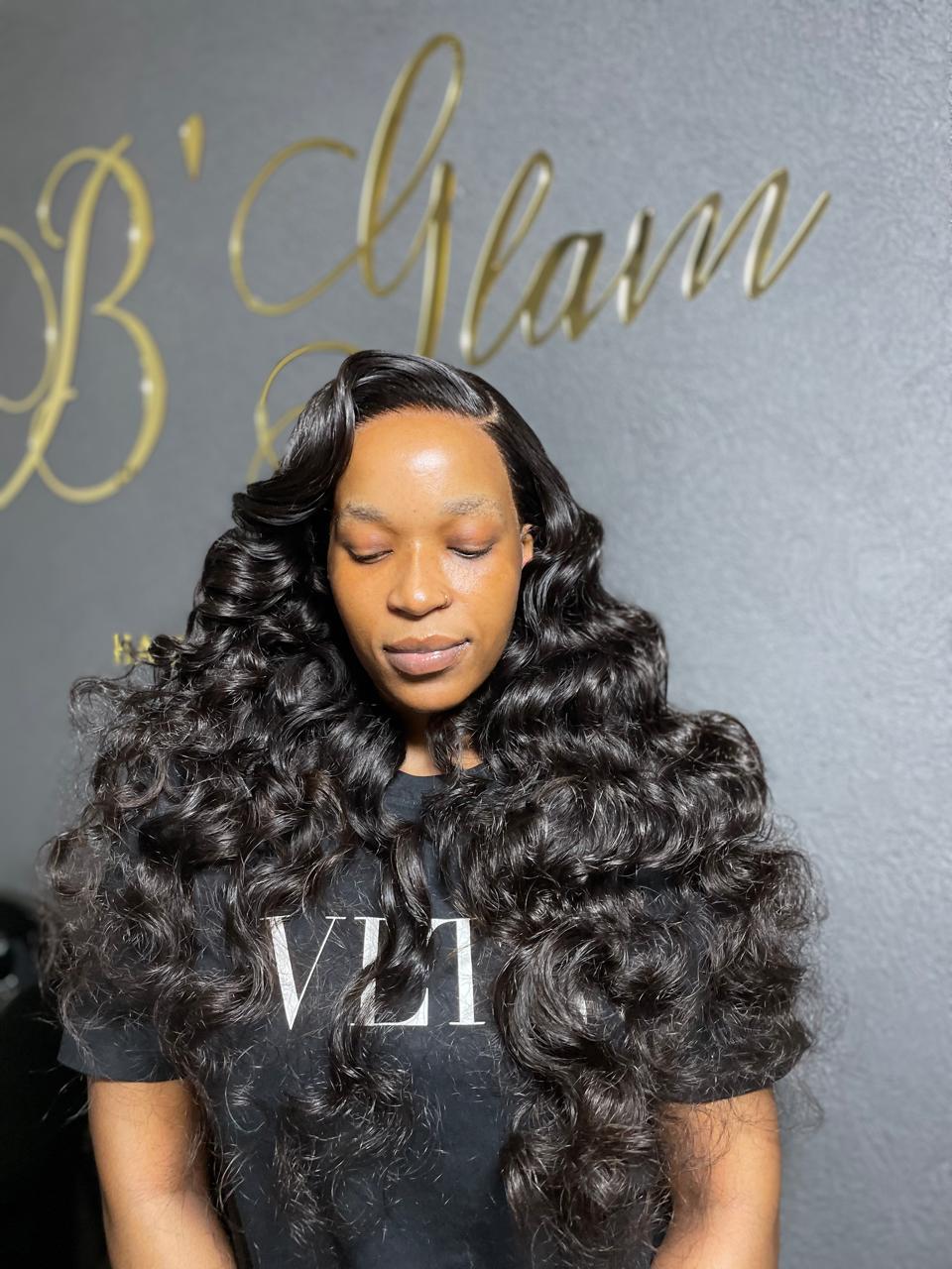 30” Frontal Wig Pre curled