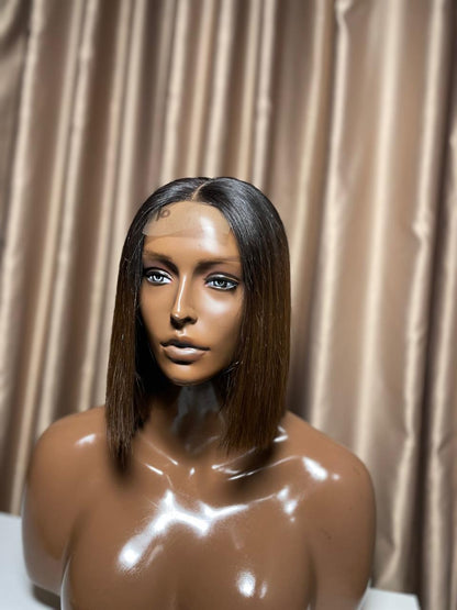 Two tone brown wig 2*6 10” Bob