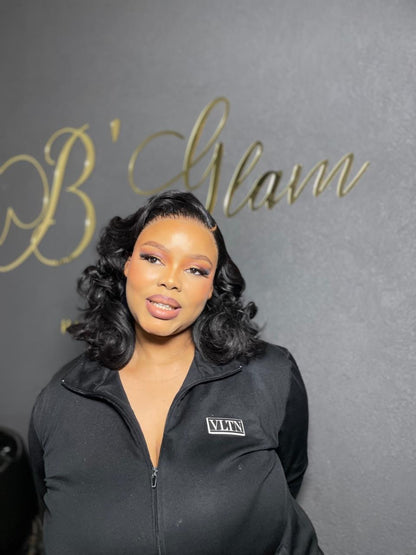 14” Frontal Pre Curled Wig