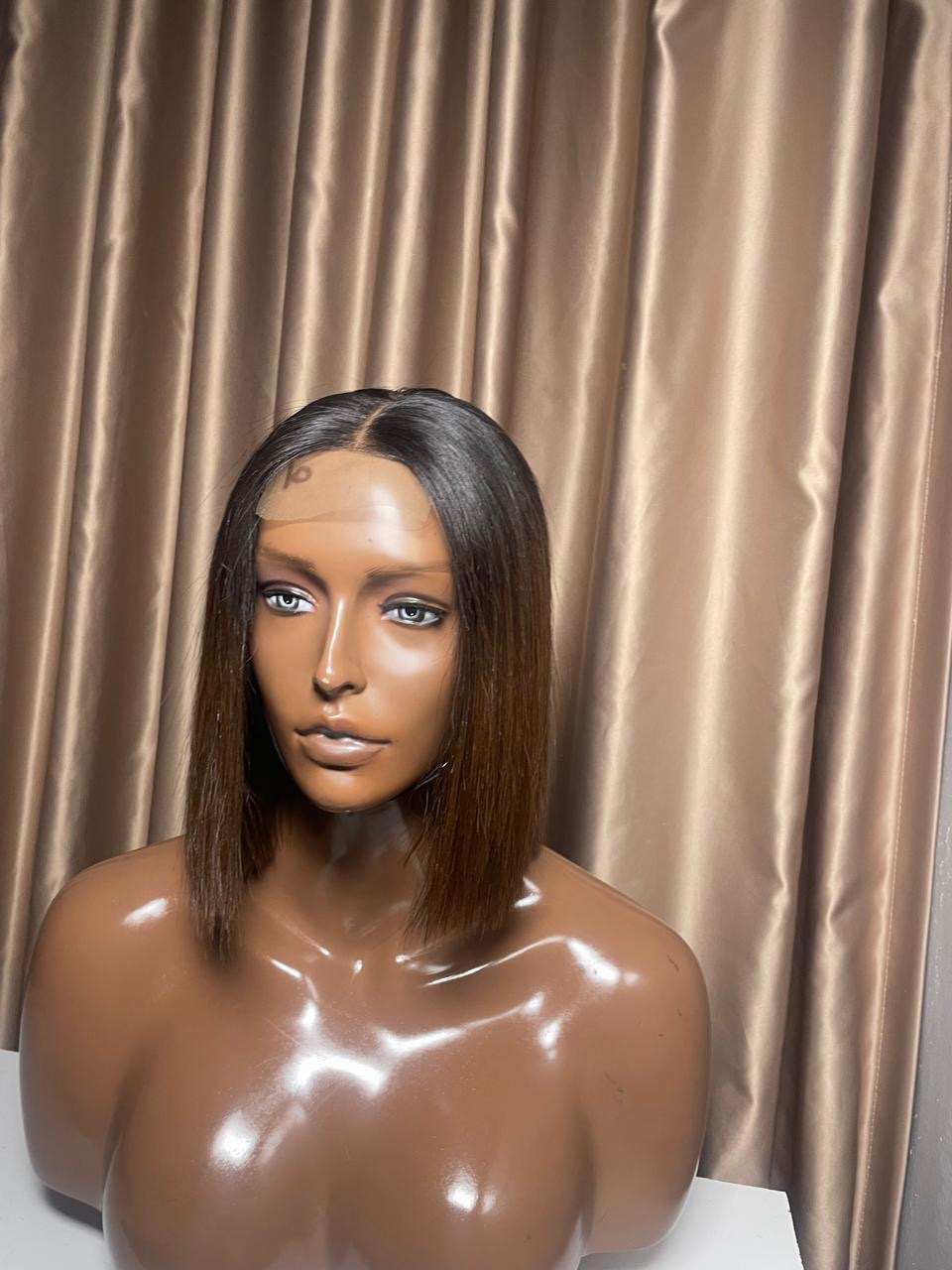 Two tone brown wig 2*6 10” Bob