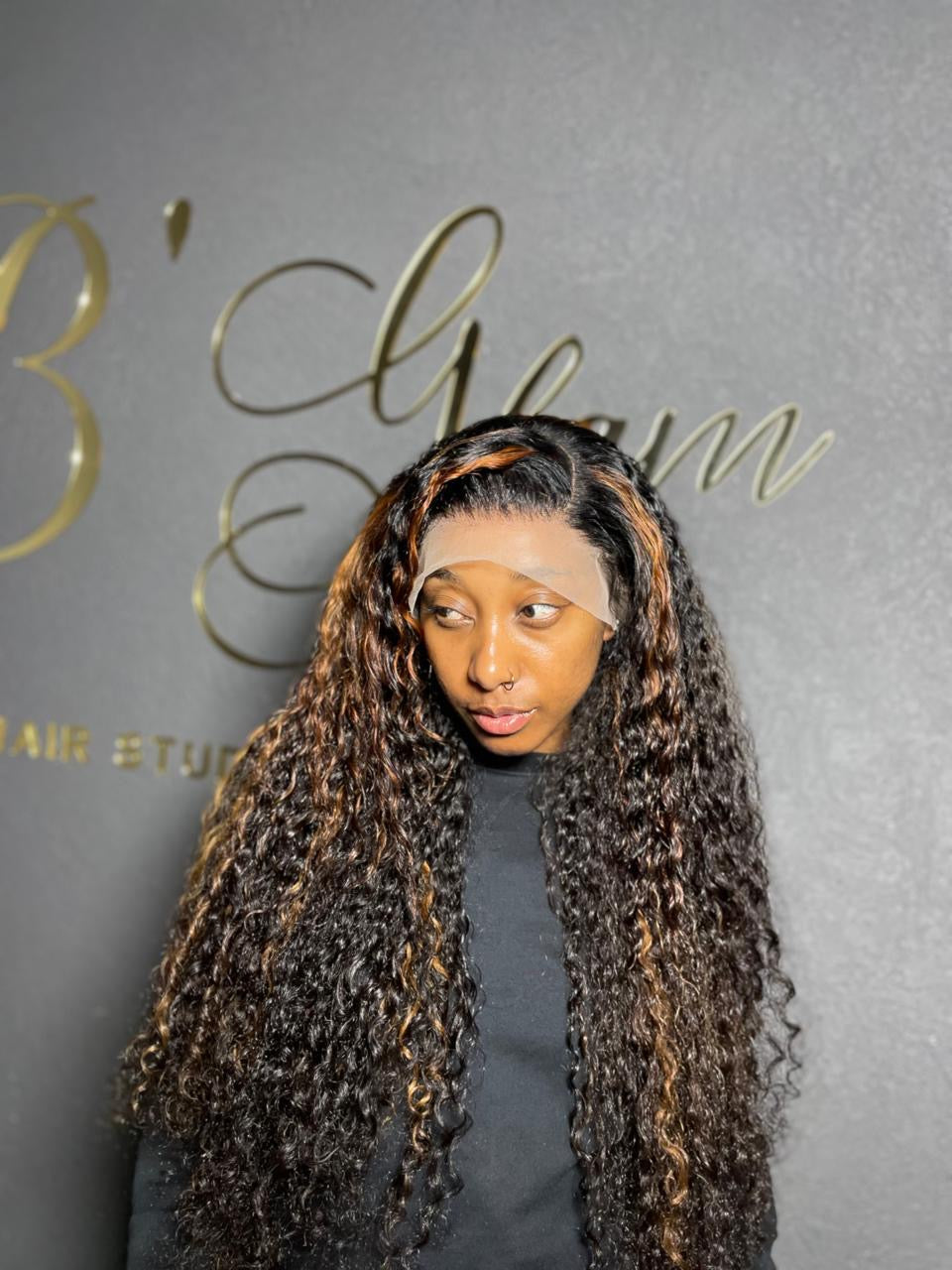 Dark Piano 30” Frontal Wig Deep Weave
