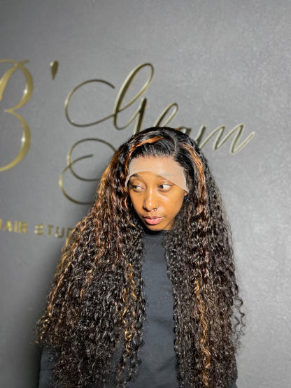 Dark Piano 30” Frontal Wig Deep Weave