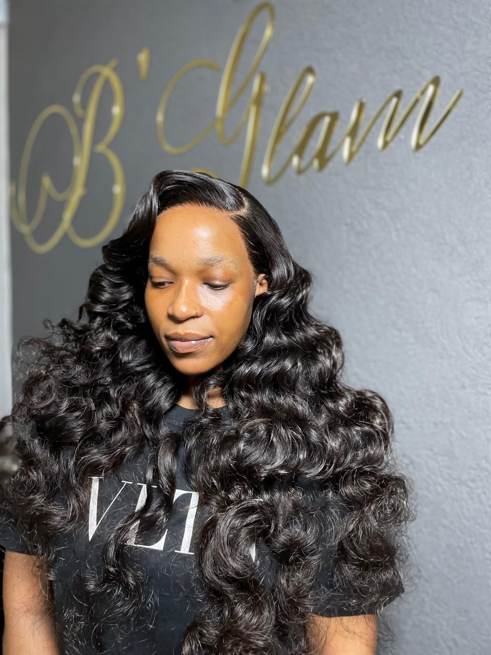 30” Frontal Wig Pre curled