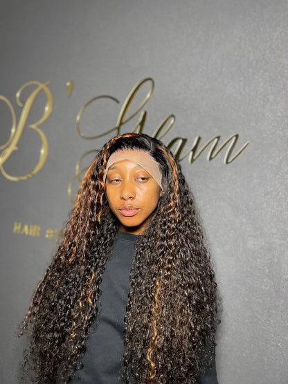 Dark Piano 30” Frontal Wig Deep Weave