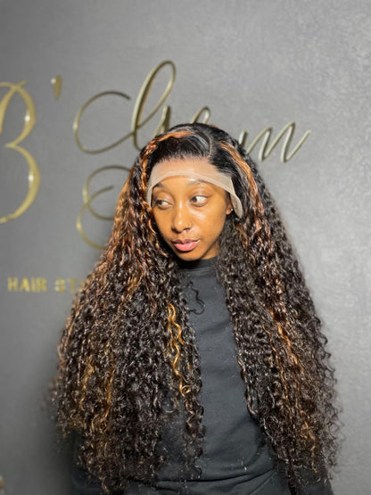 Dark Piano 30” Frontal Wig Deep Weave