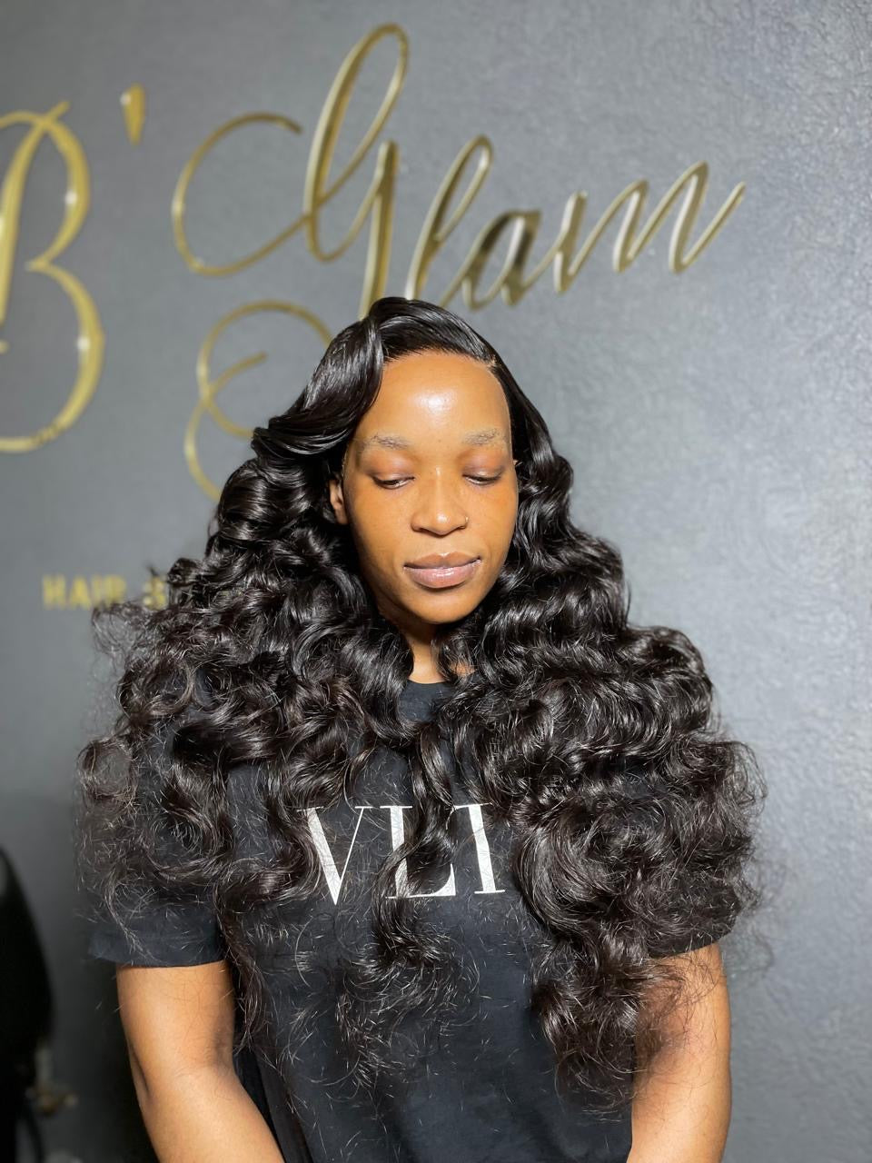 30” Frontal Wig Pre curled