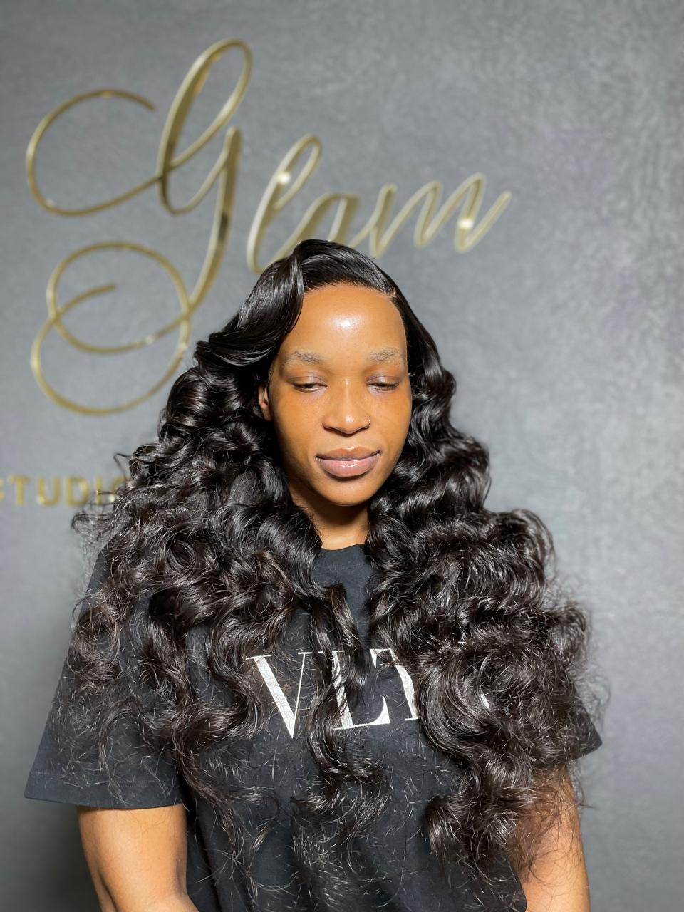 30” Frontal Wig Pre curled