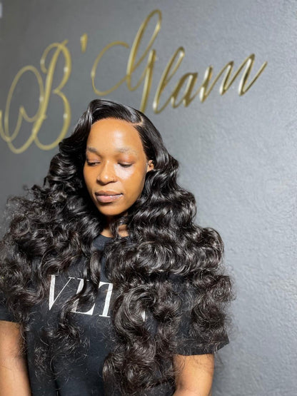 30” Frontal Wig Pre curled
