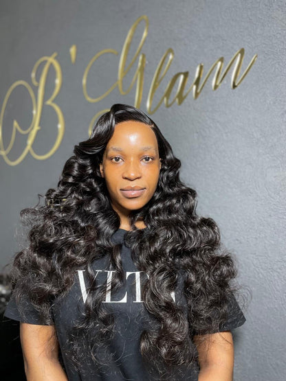 30” Frontal Wig Pre curled