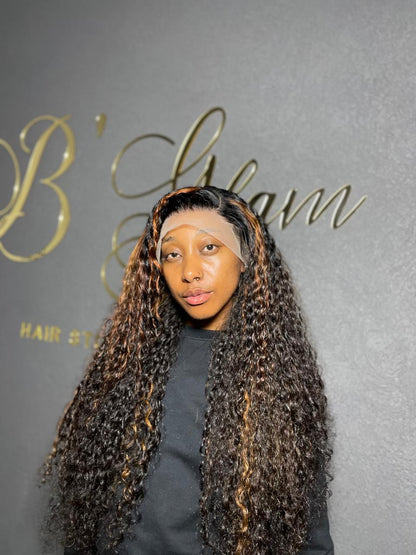 Dark Piano 30” Frontal Wig Deep Weave