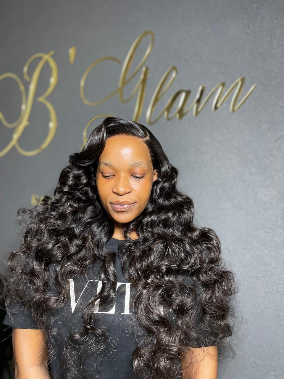 30” Frontal Wig Pre curled