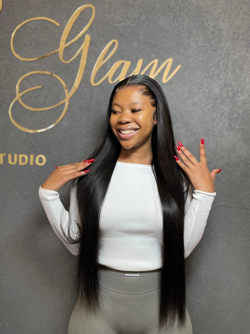 30” Frontal Straight Wig