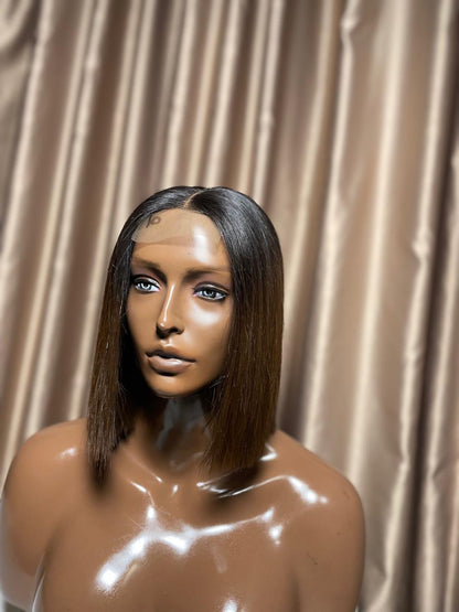 Two tone brown wig 2*6 10” Bob