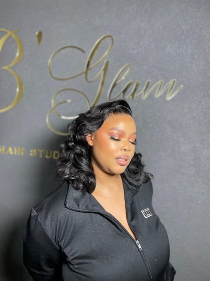 14” Frontal Pre Curled Wig