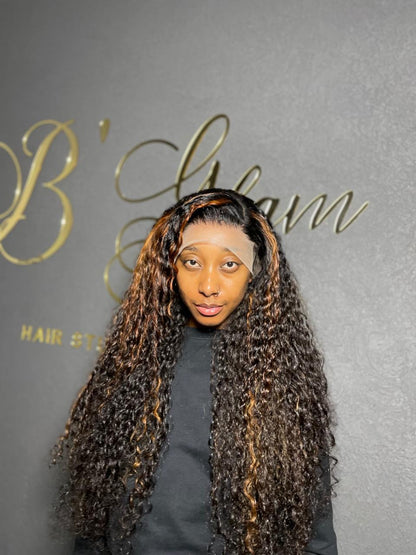 Dark Piano 30” Frontal Wig Deep Weave